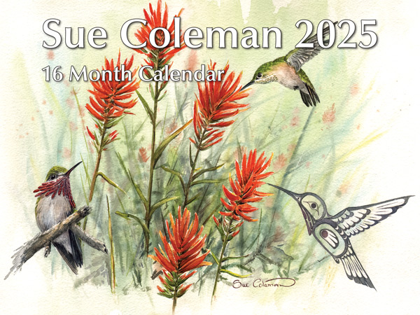 PMSC2025 Sue Coleman Calendar 2025 front