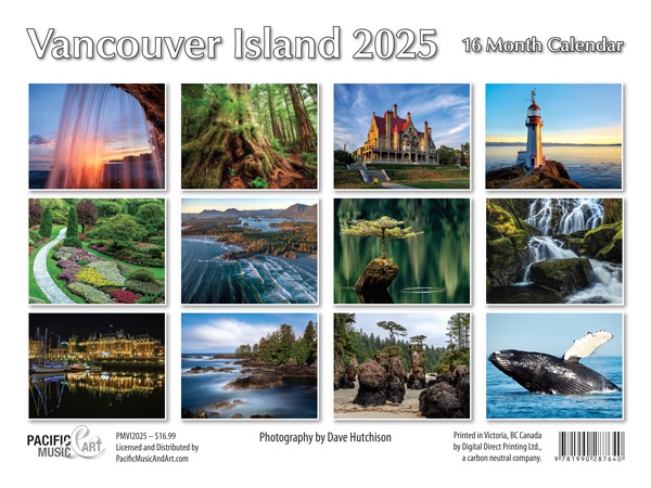 PMVI2025 Vancouver Island Calendar 2025 back