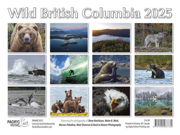 Wild British Columbia 16 Month Calendar 2024 by various photographers.